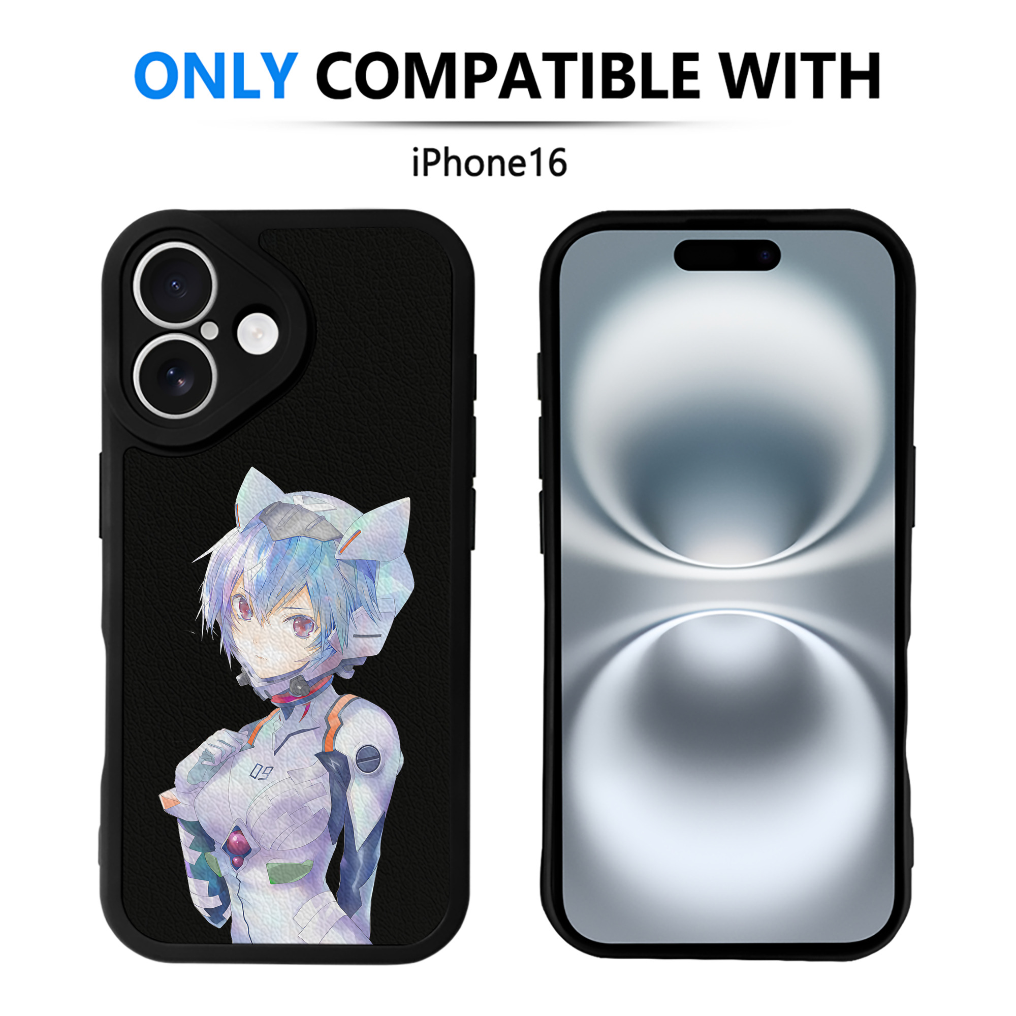 （画像用） EVA 新世紀エヴァンゲリオン 【iPhone 16シリーズ対応】シリコンスマホケース（レザー調） 材質：シリコン